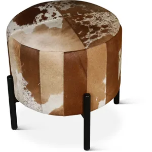 Nola 20" Stool in Brown Hair on Hide