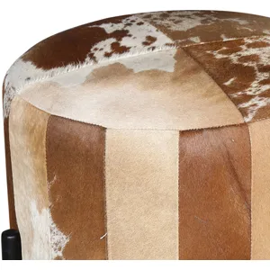 Nola 20" Stool in Brown Hair on Hide
