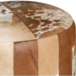 Nola 20" Stool in Brown Hair on Hide