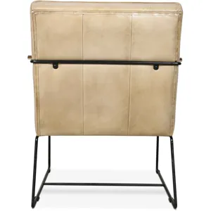 New York Tony Accent Chair in Antique Ivory