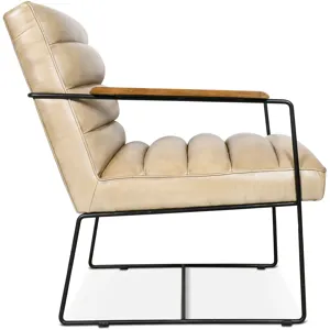 New York Tony Accent Chair in Antique Ivory