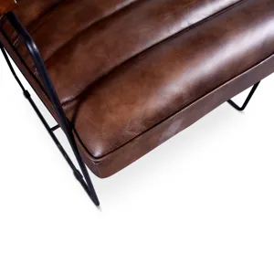 New York Tony Accent Chair in Antique Whiskey