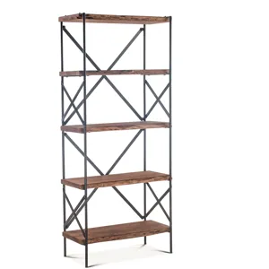 Organic Forge 34" Tall Bookshelf in Raw Walnut