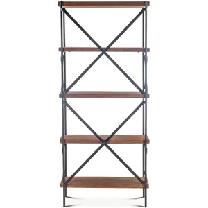 Organic Forge 34" Tall Bookshelf in Raw Walnut