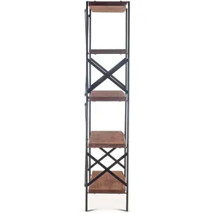 Organic Forge 34" Tall Bookshelf in Raw Walnut