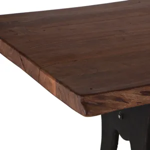 Organic Forge 80" Dining Table in Raw Walnut