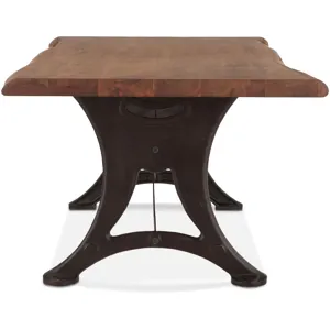 Organic Forge 80" Dining Table in Raw Walnut
