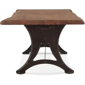 Organic Forge 94" Dining Table in Raw Walnut