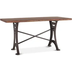 Organic Forge 72" Gathering Table in Raw Walnut