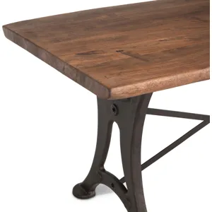 Organic Forge 72" Gathering Table in Raw Walnut