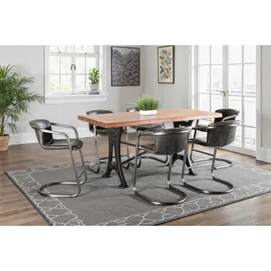 Organic Forge 72" Gathering Table in Raw Walnut
