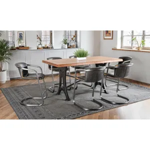 Organic Forge 72" Gathering Table in Raw Walnut