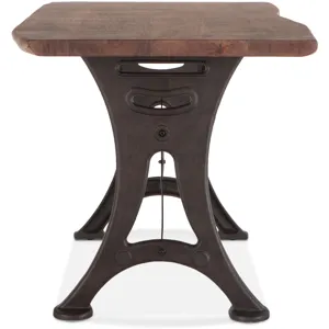 Organic Forge 72" Gathering Table in Raw Walnut