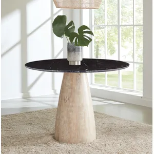Palm Springs 48 Gathering Table, Modern Whitewash - Base