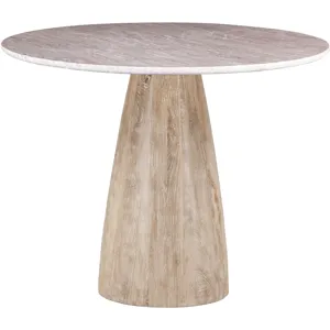 Palm Springs 48 Gathering Table, Modern Whitewash - Base
