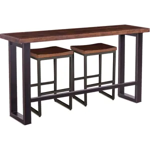 Paso Robles 70" Sofa Back Console Table in Tawny Brown