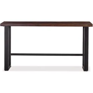 Paso Robles 70" Sofa Back Console Table in Tawny Brown