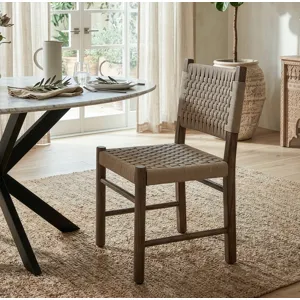 Rio 18" Dining Chair with Rope Seat and Back