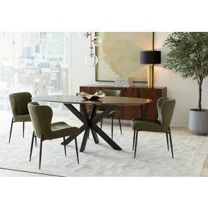 Rapallo 82" Dining Table in Natural Mango Wood and Iron
