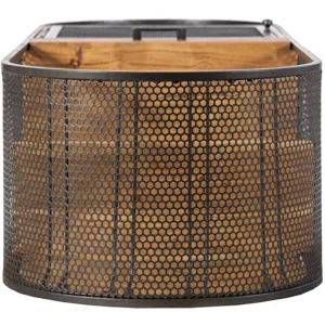 Roswell 23" Bar Cabinet in Natural Mango Wood and Iron