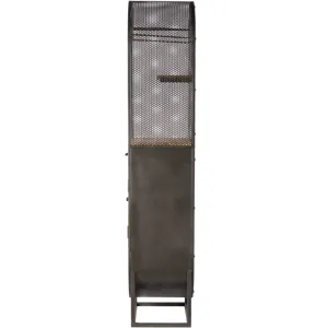 Roswell 23" Bar Cabinet in Natural Mango Wood and Iron
