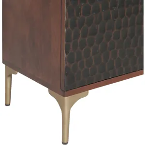 Santa Cruz 39" Bar Cabinet in Two Tone