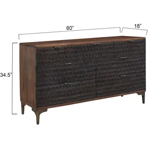 Santa Cruz 60" Dresser in Two Tone