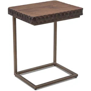 Santa Cruz 18" Side Table in Two Tone