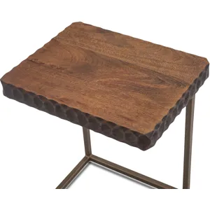 Santa Cruz 18" Side Table in Two Tone