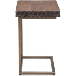 Santa Cruz 18" Side Table in Two Tone