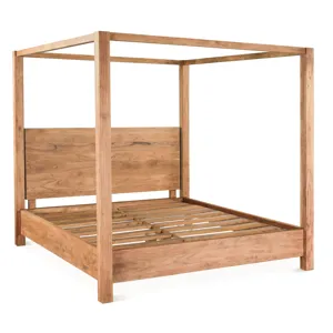 Sedona Canopy King Bed in Brushed Acacia