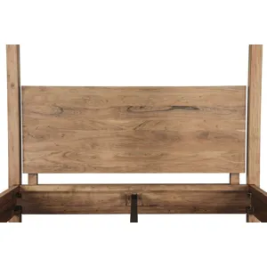 Sedona Canopy King Bed in Brushed Acacia