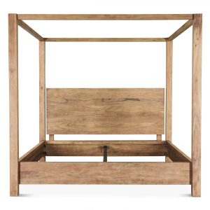 Sedona Canopy Queen Bed in Brushed Acacia