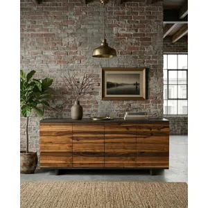 Santa Fe 72" Four Door Sideboard in Natural Saal Wood