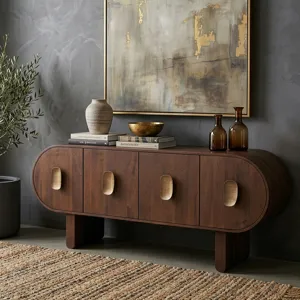 San Juan 75" Four Door Sideboard in Royal Brown