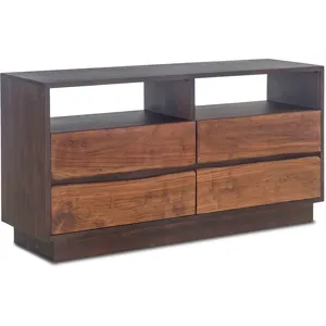 San Marino 64" Dresser in Raw Walnut and Ebony