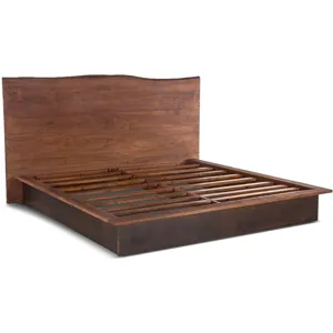 San Marino King Bed in Raw Walnut and Ebony