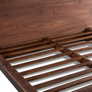 San Marino King Bed in Raw Walnut and Ebony