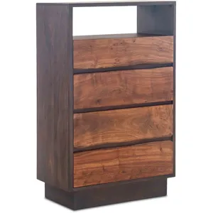 San Marino 34" Wide Tall Chest in Raw Walnut