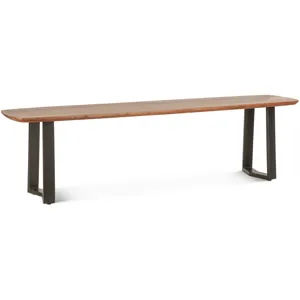 Salerno 68 Bench in Smoked Acacia