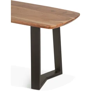 Salerno 68 Bench in Smoked Acacia
