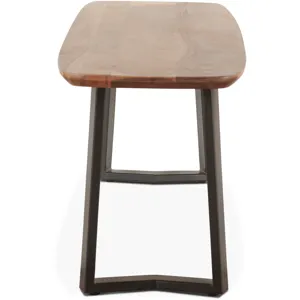 Salerno 68 Bench in Smoked Acacia