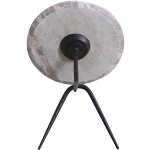 Sperre 18" Accent Table with Capri Beige Marble