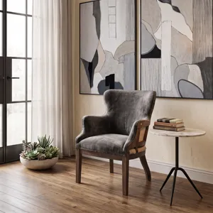 Sperre 18" Accent Table with Fancy Brown Marble