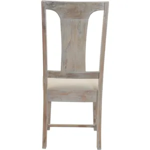 San Rafael 18" Upholstered Dining Chair in Heirloom White