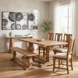 San Rafael 72" Bench in Antique Oak