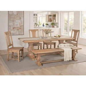 San Rafael 84" Dining Table in Antique Oak
