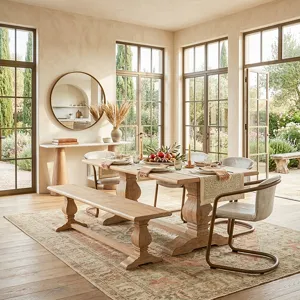San Rafael 84" Dining Table in Antique Oak