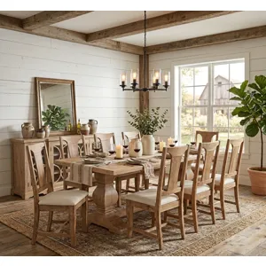 San Rafael 94" Dining Table in Antique Oak