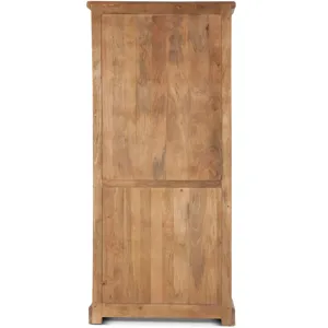 San Rafael 38" Tall Glass Cabinet in Antique Oak
